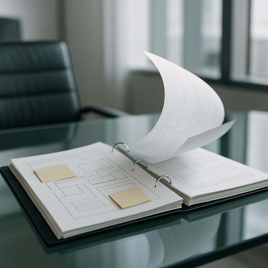 Een boek-uiting met een white on white tapet achtergrond. De boekbindgordel en bedrukking staan leeg.